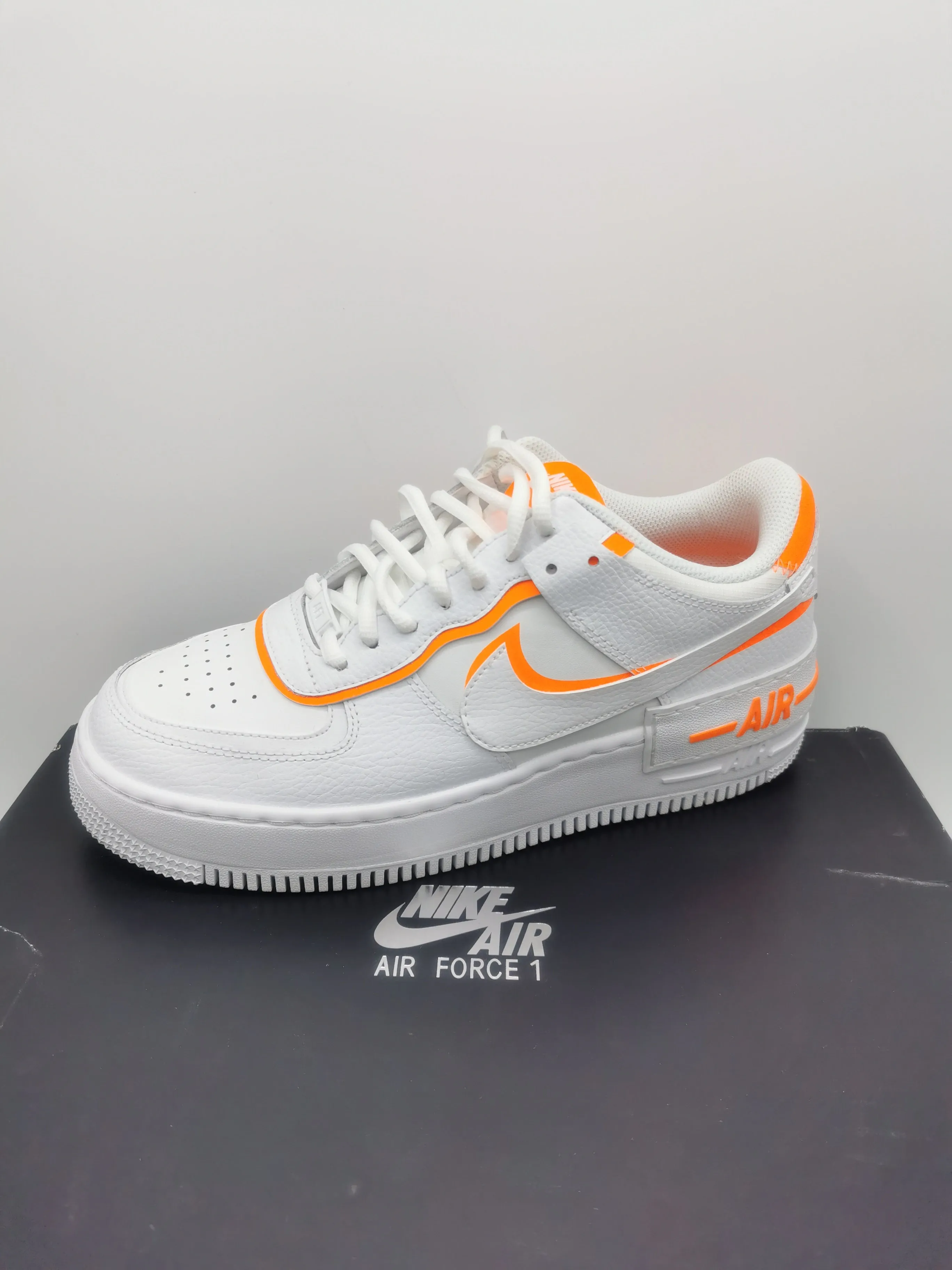 WOMEN'S SIZE 9 US - NIKE Air Force 1 Shadow 'Total Orange' LIKE NEW B60