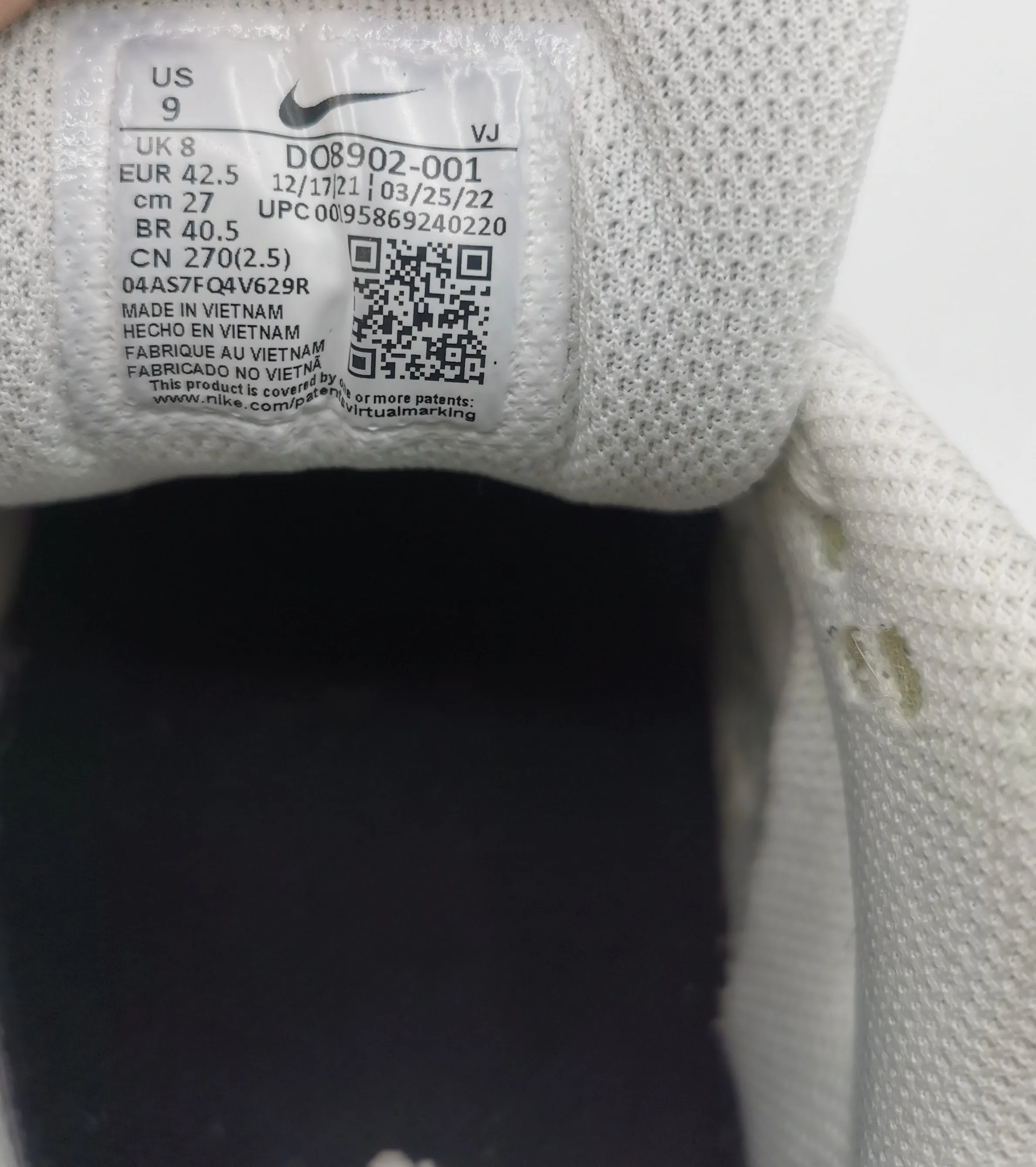 WOMEN'S SIZE 9 US - NIKE Air Force 1 Shadow 'Total Orange' LIKE NEW B60