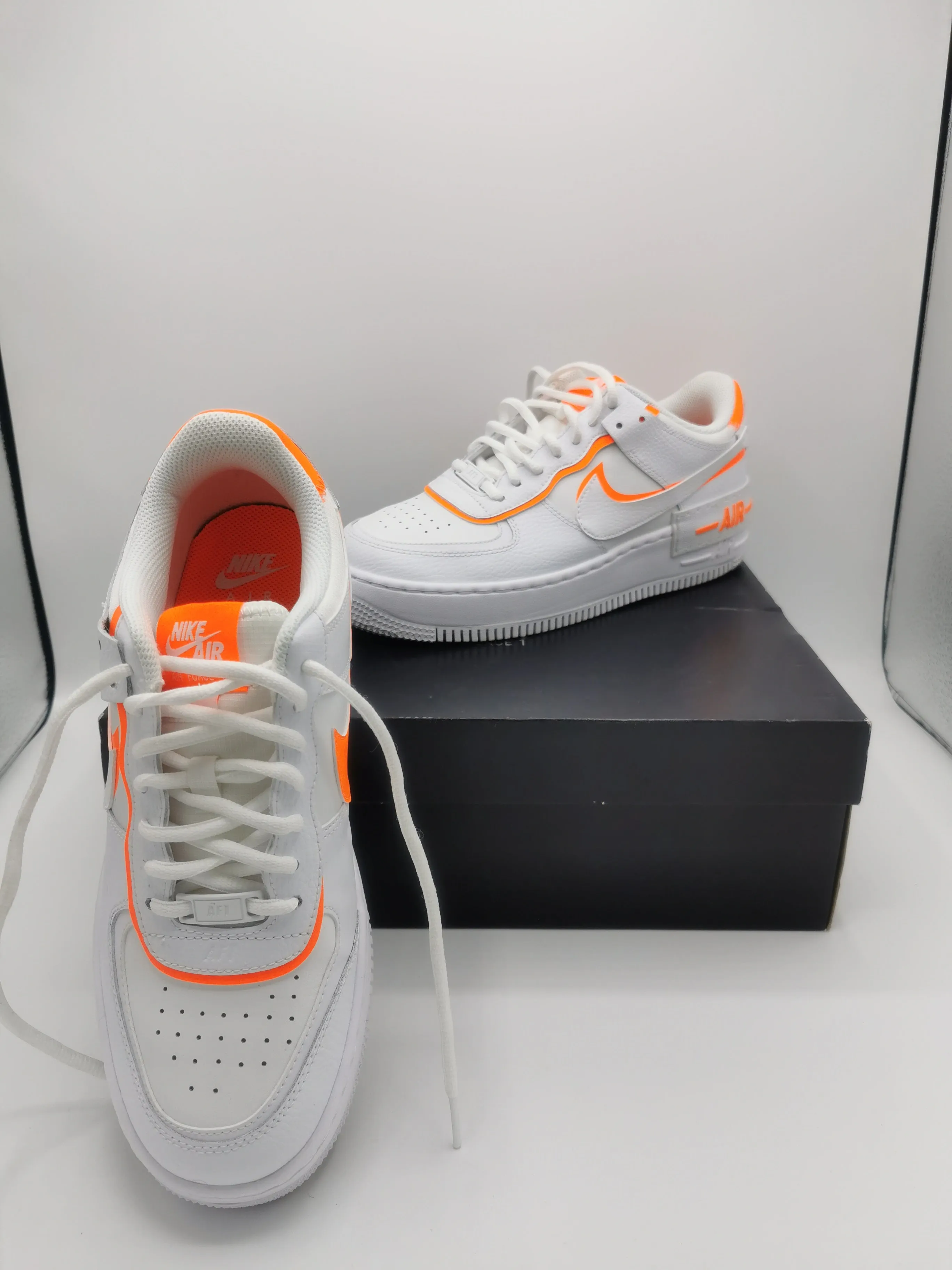 WOMEN'S SIZE 9 US - NIKE Air Force 1 Shadow 'Total Orange' LIKE NEW B60