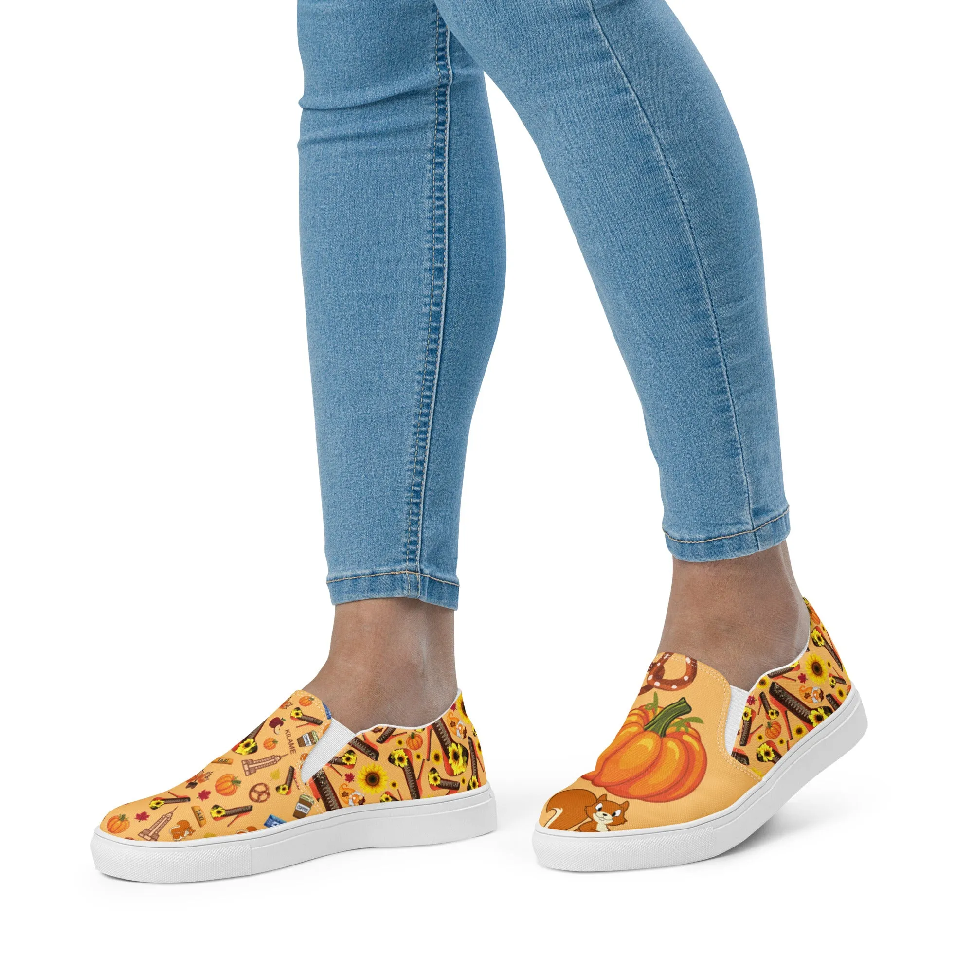 Women’s slip-on canvas shoes 'Pumpkin'
