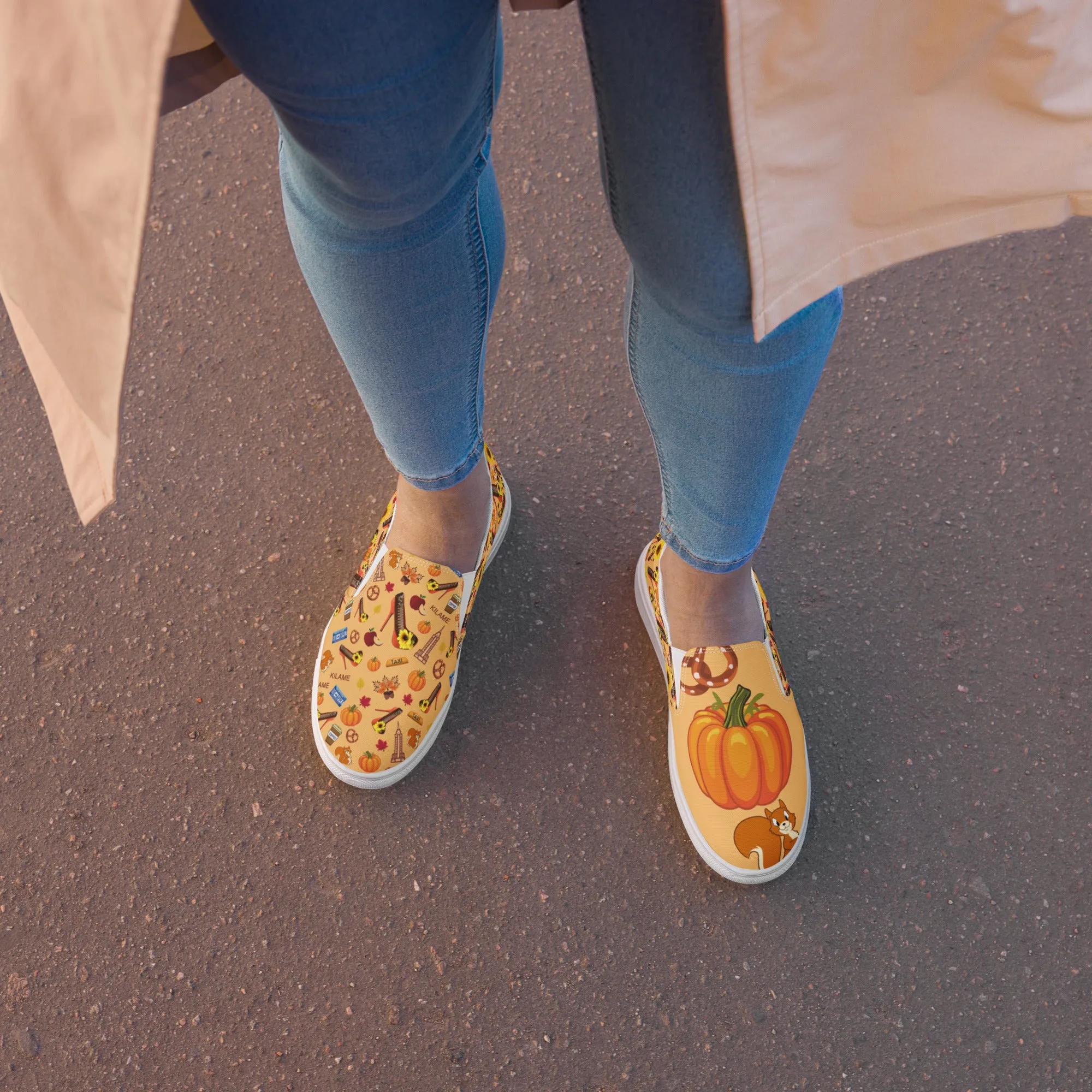 Women’s slip-on canvas shoes 'Pumpkin'