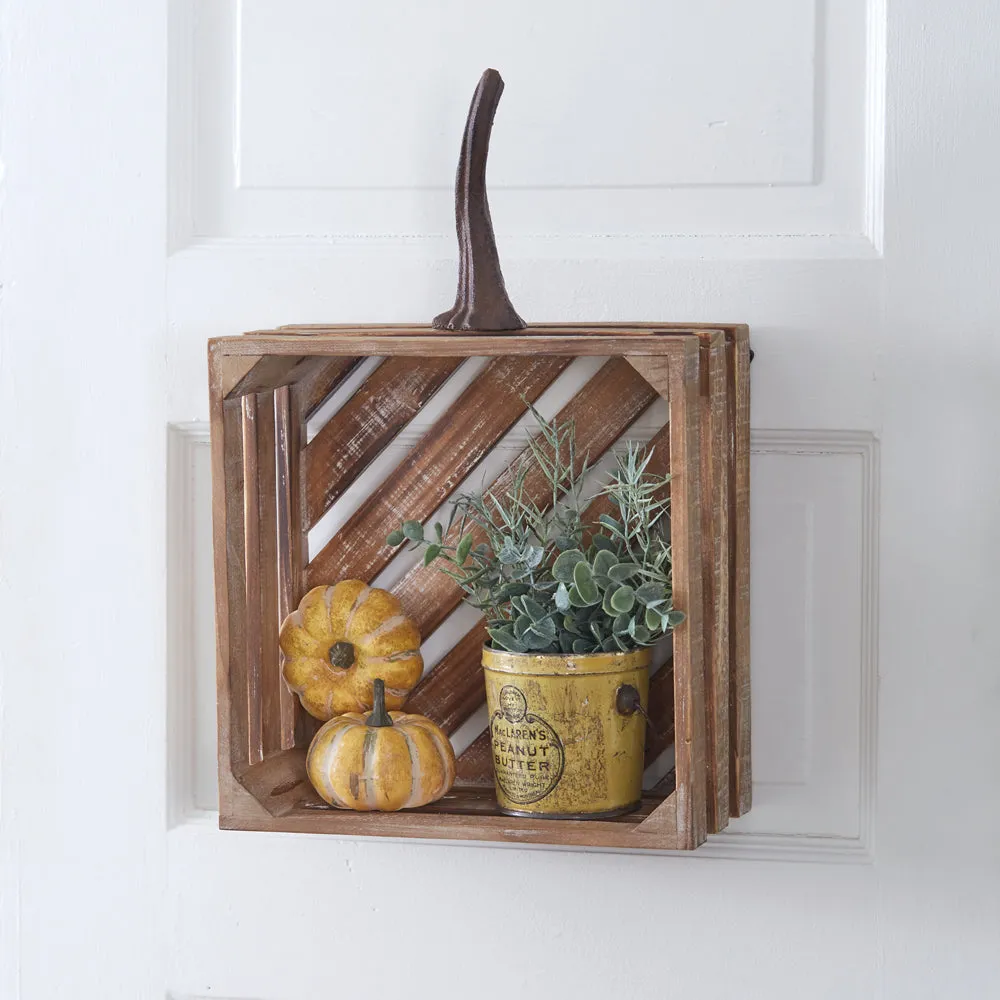 Wooden Pumpkin Crate
