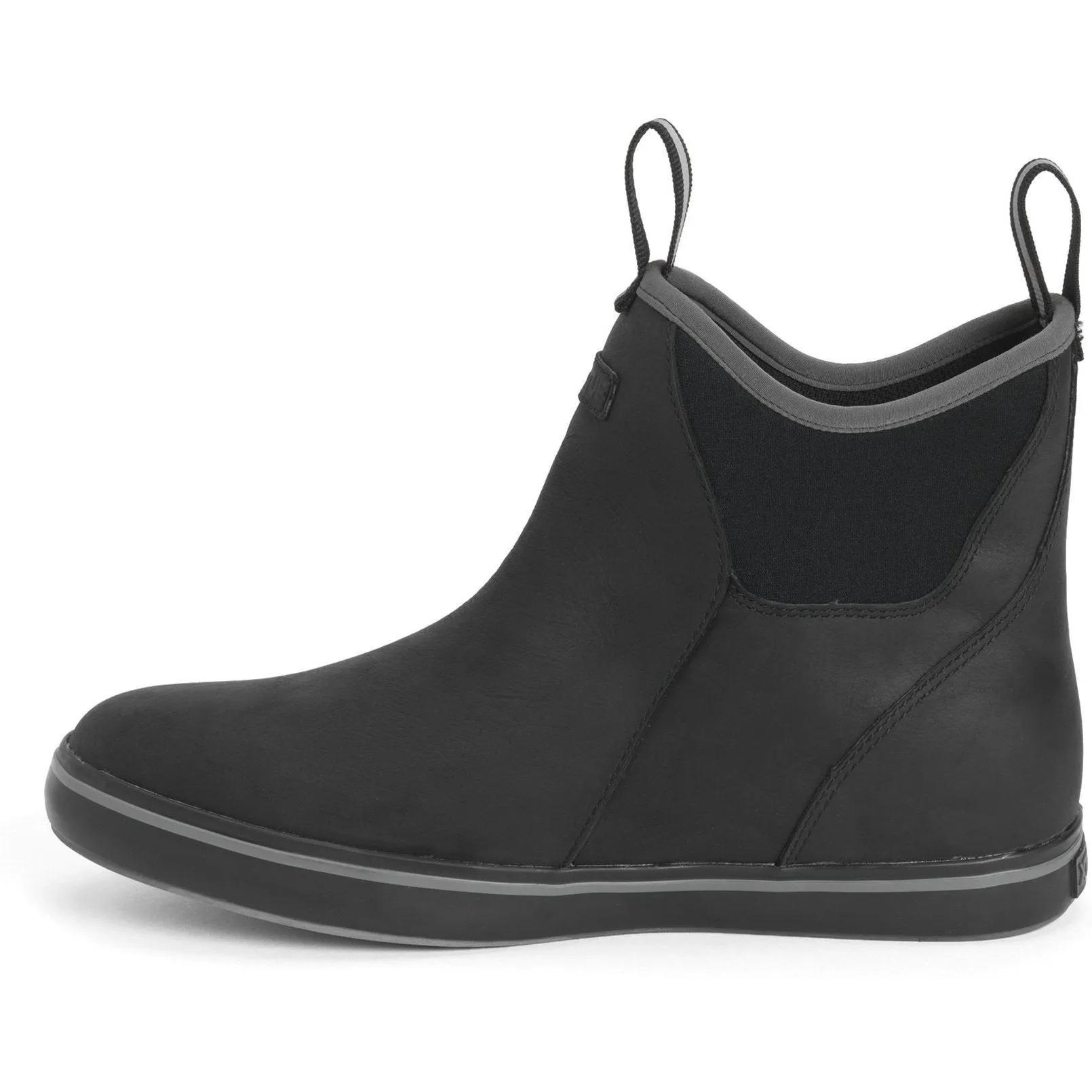 Xtratuf Men's Leather 6" Ankle Deck Waterproof Work Boot - Black - XAL-000