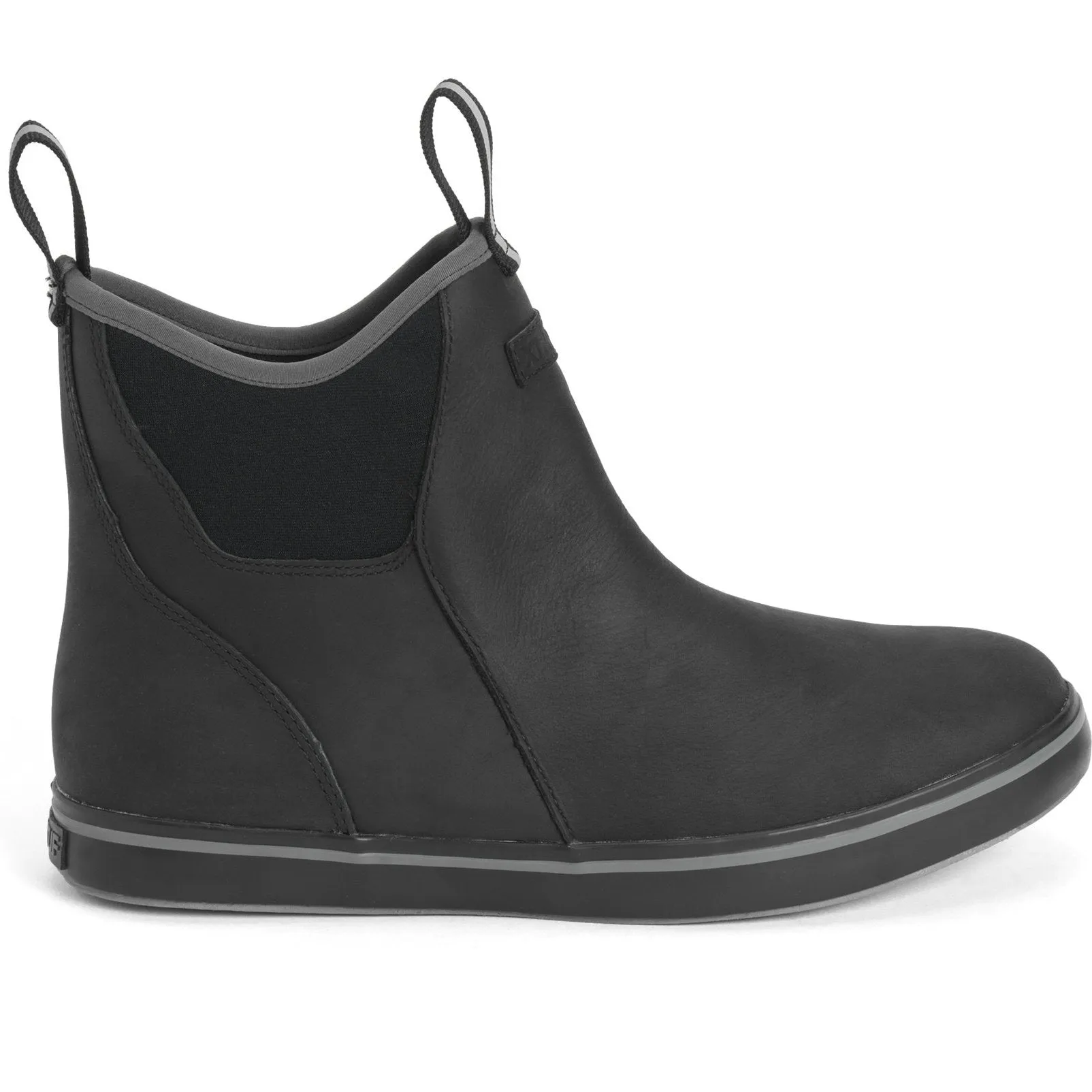 Xtratuf Men's Leather 6" Ankle Deck Waterproof Work Boot - Black - XAL-000